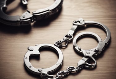Four men in business attire are engaged in a discussion around a table. One man appears to be explaining something while pointing at some documents in front of them. The others are listening attentively, and one holds a pen and a mobile device. The setting is a plain office environment.