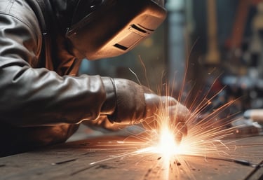 An array of finished metal products, highlighting the craftsmanship and quality of work.