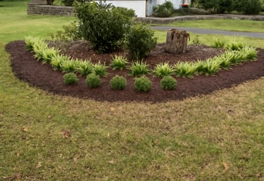 mulch installation and plant installation in cary nc