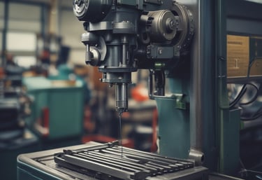 Various welding tools and equipment arranged on a workbench.