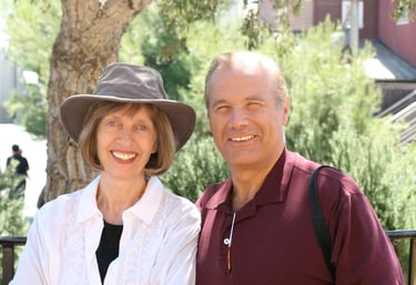 Two headshots, Anne and Bob Bradshaw