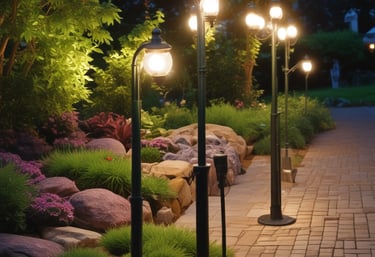 eclairage luminaire jardin espace vert