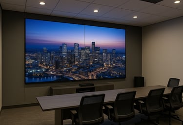 Office video wall display - Video Wall Installation Services - Metroplex Smart Homes