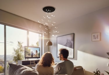 Recessed in ceiling speakers playing music - Metroplex Smart Homes