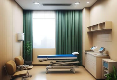 inside a doctors examination room