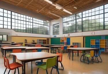 educational facility with colorful themes