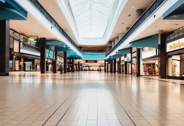 inside of a shopping mall