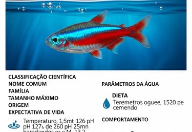 ficha tecnica parametros peixe neon