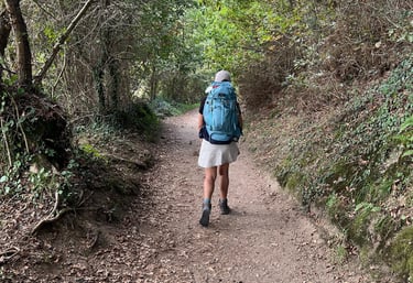 mulher no caminho de santiago
