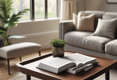 Close-up of a hand holding a pen over an open notebook filled with financial notes and goals.