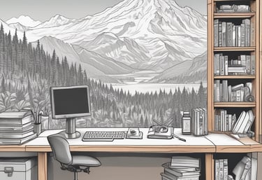 A professional in a business meeting discussing sustainable finance.