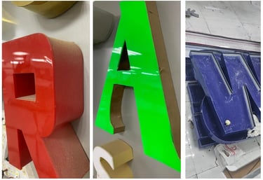 Acrylic &amp; Channelium Letters examples