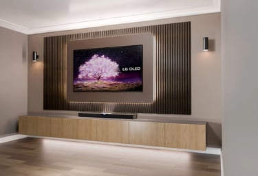 MountMyTV - TV media wall. Custom TV solutions