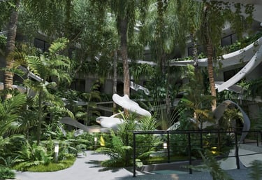 ARTEM tulum lobby with greenery