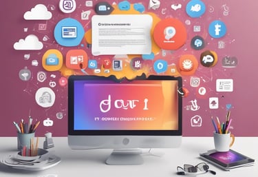 A speaker is presenting at a technology-themed event, with a backdrop displaying a title about responsive web design. The backdrop is colorful with purple and blue tones, featuring multiple logos, including IECE, CIESPAL, and Campus Party. The speaker stands at a podium with a microphone, and there is a partial view of the audience area.