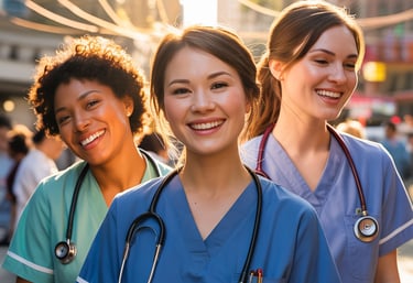Nurse using Nurse Defender resources to safeguard license