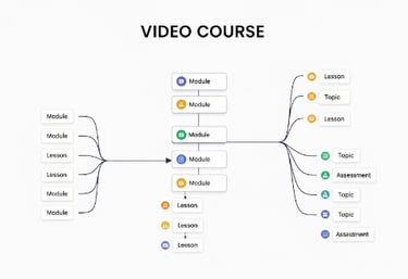 diagramma di una mappa mentale per la preparazione dicorsi