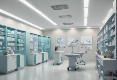 A welcoming storefront of 786 Enterprises with shelves displaying premium skincare and aesthetic products.