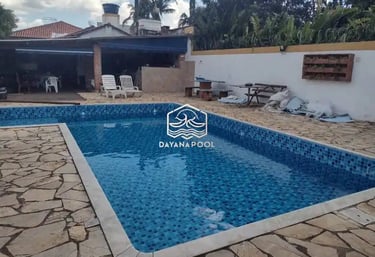 Kolam renang desain elegan di Banyumas buata dari tim dayanapool