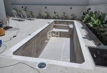 Proses Pembuatan kolam renang di Karawang oleh layanan profesional Dayanapool