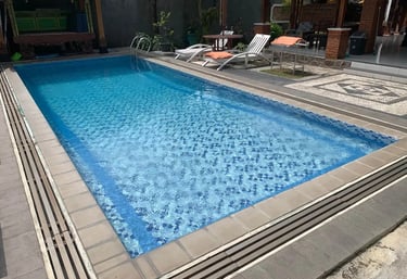 Kolam renang desain elegan di Surakarta buata dari tim dayanapool