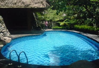 Kolam renang indah densain mewah buatan dayanapool bandung