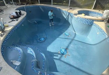 Pembuatan kolam renang di Depok