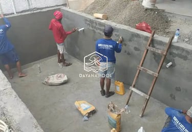 Proses Pembuatan kolam renang di Banjarnegara oleh layanan profesional Dayanapool
