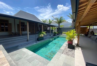 Kolam renang desain elegan di Wonosobo buatan dari tim dayanapool