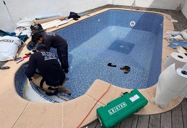 Proses Pembuatan kolam renang di Bekasi oleh layanan profesional Dayanapool
