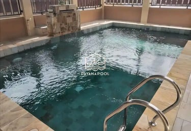 Kolam renang desain elegan di Demak buata dari tim dayanapool
