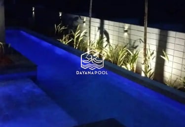 Kolam renang desain elegan di Karanganyar buatan dari tim dayanapool