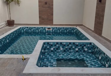 Kolam renang skimmer buatan dayanapool Garut
