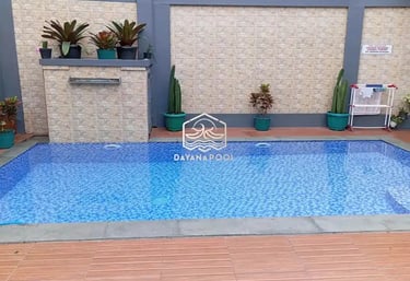 Kolam renang desain elegan di Pekalongan buata dari tim dayanapool