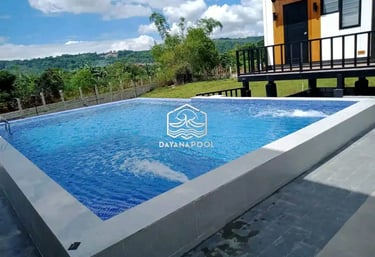 Kolam renang indah densain mewah buatan dayanapool bandung