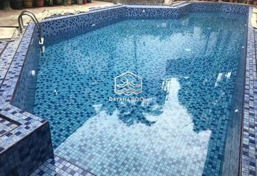 kolam renang garapan dayanapool di kabupaten bandung barat daerah pegunungan