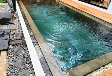 Kolam renang desain elegan buatan dari tim dayanapool