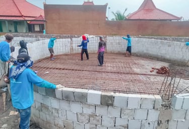 Proses Pembuatan kolam renang di Depok oleh layanan profesional Dayanapool