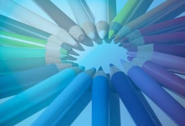 Colorful pencils, great design solutions