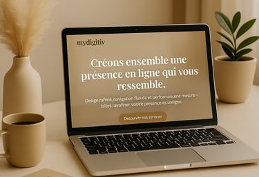 "création de site web Mydigitiv agence digitale"
