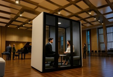 Acoustic office booth for two people – KB Housing