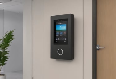 A modern smart building showcasing advanced ELV systems.