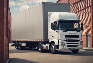 Image of moving trucks ready for long-distance journeys.