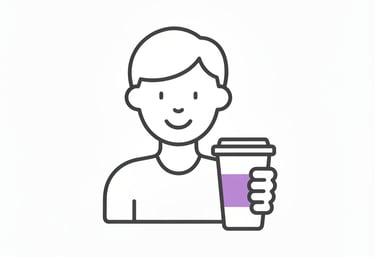 Illustration of happy gym member holding a protein shake — Suppbox improves member satisfaction