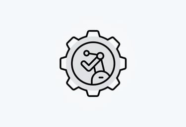 Gear and support icon — Suppbox manages installation, restocking, and maintenance for gyms