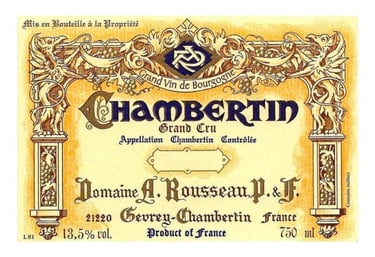 Domaine Armand Rousseau's Chambertin Bottle Label