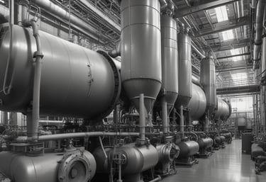 Worker wearing protective gear inspecting electrical panel in industrial setting.