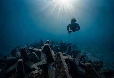 Diving on artificial reef