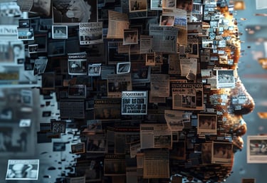 psychologie pour expatriés - le visage d'une femme créée via des pages d'actualité sur l'expatriation