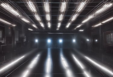 A microcontroller development board, breadboard, and various electronic components are arranged on a surface. Wires connect the components, indicating a circuit setup. The setting is clean with a focus on electronics and hardware prototyping.